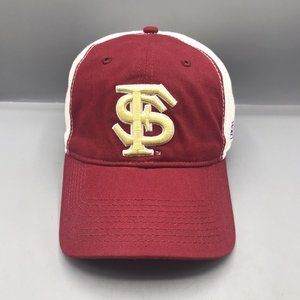 FSU The Game A-Flex Hat Cap One Size Stretch Garnet & Gold Seminoles Mesh EUC